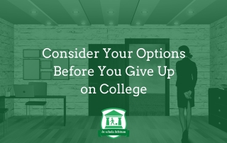 stay in college or leave
